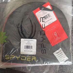 Spyder | Charcoal and Yellow Reversible Beanie